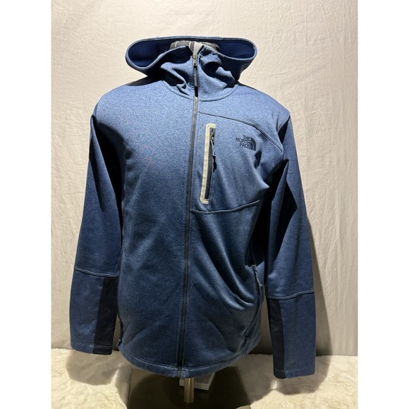 North Face Mens Large Canyonlands Full Zip Hooded Fleece‎ Jacket Outdoor Trail - Picture 1 of 11